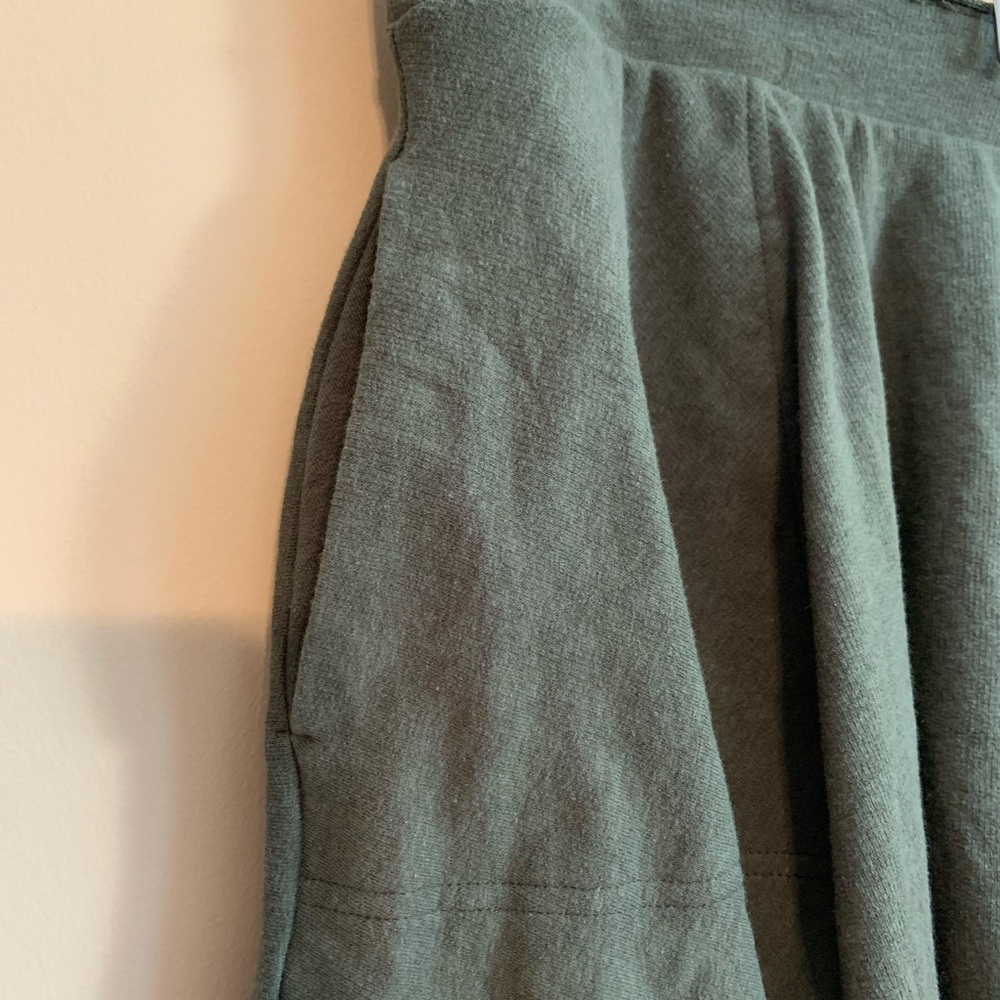 Free People Olive Green Jersey Knit Skirt Medium - Picture 2 of 5